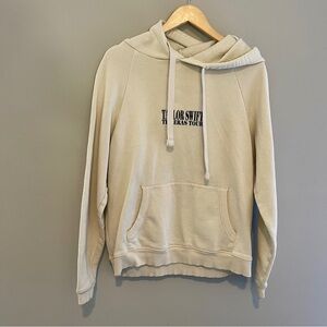 Taylor Swift Eras Tour Hoodie Unisex Cream Sweatshirt Concert Merchandise Size S